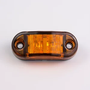 LED Side Marker Lamp 2.5*1″ Oval Clearance Lamp 12V 24V E Mark Outline Light Waterproof Indicators Truck Trailer Car Light
