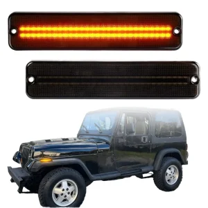LED Side Marker Signal Lights for YJ 12V Non Sequential Reflector Indicator Lamps Amber White