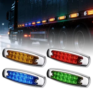 LED Side Marker Turn Signal Lights 12V 24V Clearance Parking Lamp for Truck Car Trailer