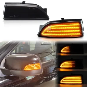 LED Side Mirror Repeater Sequential Turn Signal Lights for Ford Ranger T6 Raptor Wildtrak Everest Dynamic Indicator Blinker Lamp