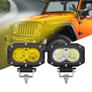 LED Spotlight Waterproof IP67 for Offroad Truck Light Square LED Work Light Driving Fog Light Off Road 4X4