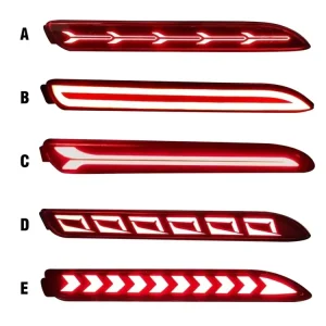LED Stop Brake Lights Red Lens Bumper Reflector Lights Fit for Toyota Lexus