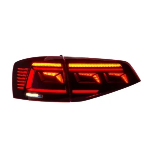 LED Streamer Turn Signal Tail Lamp Assembly with Clear Lens Waterproof ABS 12V for Jet ta 2015-2018