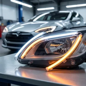 LED Strip Light Daytime Running Light (DRL) Exterior Car Turn Signal Tube Cuttable Flexible White Red Amber 30cm 60cm Lengths