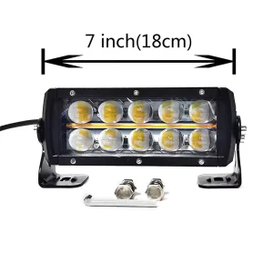 LED Strip Light High Brightness Yellow Daytime Running Lights Dual Row Lenses Available White 10W 100W 200W Models CH123 12V