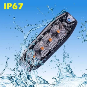 LED Strobe Light Aluminium Plastic Car Light Accessories Car Modification Auto Exterior Lighting 12V