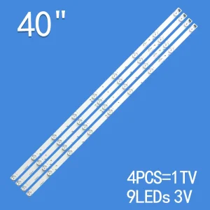 LED TV Backlight Strip for 40 Inch 9LED 810mm A-HWCQ40D675 Light Bar 4pcs/set