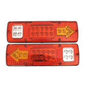 LED Tail Light Arrow Turn Signal Stop Brake Reverse Red Amber White 12V 24V Heavy Duty Truck Trailer Waterproof