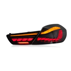 LED Tail Light Assembly Dragon Scale 12V for 6 Series Dynamic Sequential Turn Signal