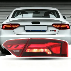 LED Tail Light Assembly Sequential Turn Signal for Audi A5 S5 RS Style Rear Taillight