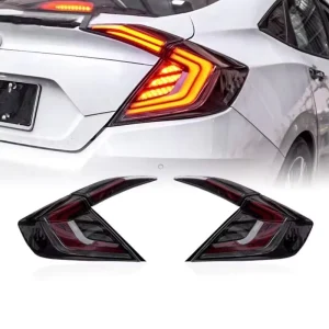 LED Tail Light Assembly With DRL Dynamic Turn Signal Plug and Play