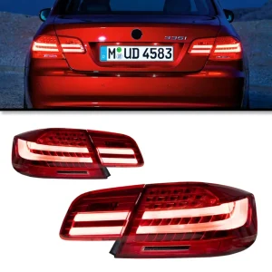 LED Tail Light Assembly for BMW E92 M3 325i 330i Coupe Rear Signal Lamp Dynamic Sequential Turn Signal