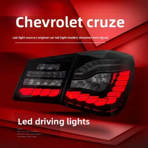 LED Tail Light Assembly for Chevrolet Cruze with Dragon Scale Style Running Brake Lights