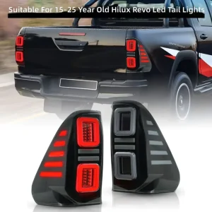 LED Tail Light Brake Light Flowing Turn Signal Reverse Light Assembly 4600 Lumens for Hilux Revo Rear Lamp Upgrade