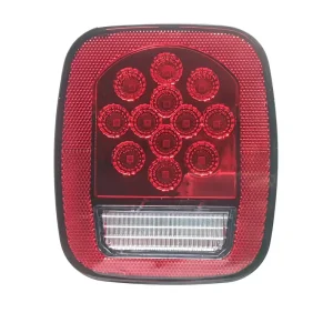 LED Tail Light Car Lights Refit for Jeep Wrangler TJ Taillight Rear Stop Brake Reverse Lamps