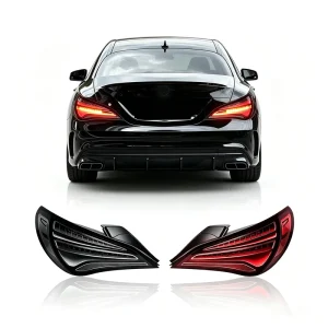 LED Tail Light For Mercedes Benz CLA Class W117 13 19 Sequential Dynamic Rear Lamp Assembly Smoke Red Lens Butterfly Plug Play