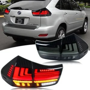 LED Tail Light Lexus RX330 Red Lens Waterproof 18W Plug&Play Dynamic Animation Turn Signal Running&Brake Lamp