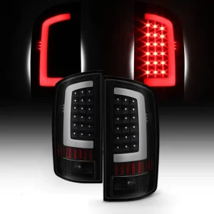 LED Tail Light Tail Lamp Rear Lamp Lens Black Housing Red Lens for Dodge Ram 1500 55077347AD 55077348AD
