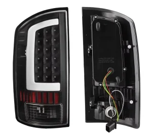 LED Tail Light Tail Lamp Rear Lamp Solid Matte Black Paint Housing 55077121AF 55077120AF for Dodgr ram 1500