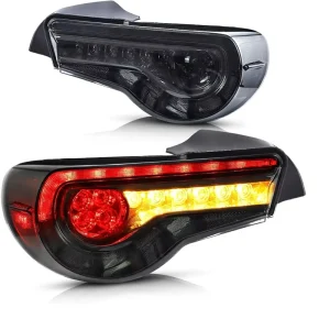 LED Tail Lights For Scion Fr S For 86 For Brz Amber Smoke 42W 12V Passenger & Driver Sides