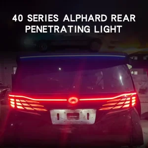 LED Tail Lights Full LED Taillights with Red Lens for Upgrade or Replacement Rear Running Through Taillight