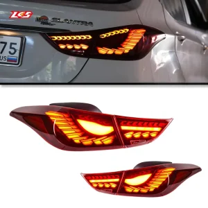 LED Tail Lights for Elantra Sequential Turn Signal Rear Lamp 12V New
