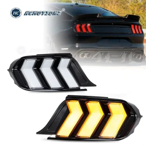 LED Tail Lights for Ford Mustang GT Start up Animation DRL Car Back Lamps Assembly Lighting System
