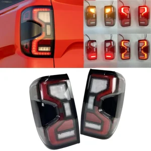 LED Tail Lights for Ford Ranger T9 Rear DRL Brake Reverse Lamp Turn Signal Light Taillight Assembly