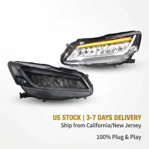 LED Tail Lights for Honda Accord 9 9.5th Gen Rear Lamp Sequential Turn Signal Start up Animation Assembly