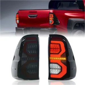 LED Tail Lights with Sequential Turn Signal Reverse Lamp Diode Rear Lamp for Toyota Hilux Revo 4X4