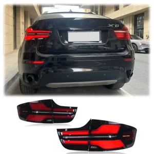 LED Taillight Assembly for BMW X6 E71 G05 Style Upgrade Sequential Turn Signal Plug Play