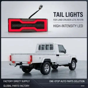 LED Taillight Turn Signals Lamp Rear Bumper Back Lamp for Land Cruiser LC75 78 FJ79 Modified Pickup LC79 76