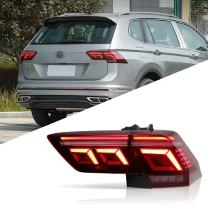 LED Taillight Upgrade Modified Full Tail Lamp Car Accessories for Volkswagen Tiguan Dynamic Turn Signals