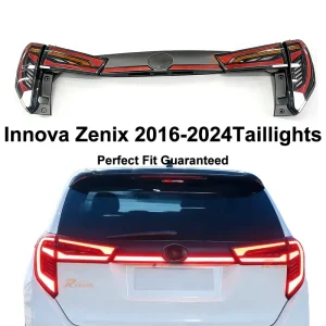 LED Taillights with Through Light for Innova Zenix Innova Crystal Rear Light Assembly