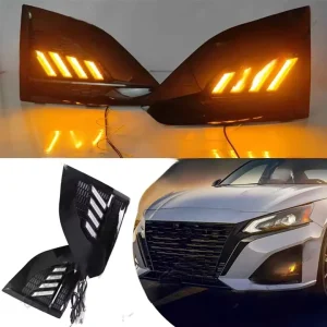 LED Three Color Daytime Running Lights Fog Lamps DRL for Nissan Altima Other Exterior Accessories