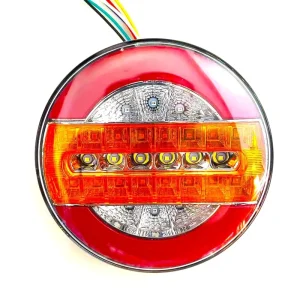 LED Trailer Truck Tail Light 12-24V Brake Stop Reverse Light Car Accessories Turn Signal Lamp for Lorry Van Caravan