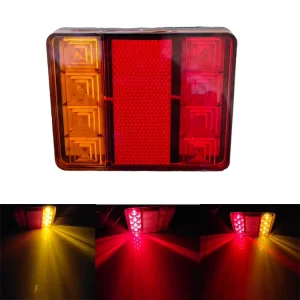 LED Truck Tail Light 12V 24V Engineering Vehicle Signal Brake Light Fitment for Cross Border