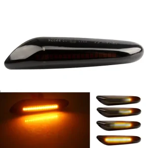 LED Turn Signal Light Sequential Flowing Blinkers Side Marker Indicator Plug and Play for BMW Fore90 E81 E60