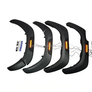 LED Wheel Arch Fender Flares for Hilux Revo Rocco 4X4 ABS Material Auto Body Kits Exterior Upgrade Parts
