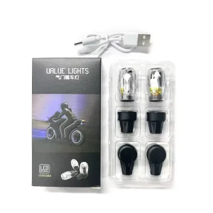 LED Wheel Hub Lights Auto Rechargeable Valve Night Light Automatic Motorcycle Colorful Explosive Flash Tire Decorative Lamp