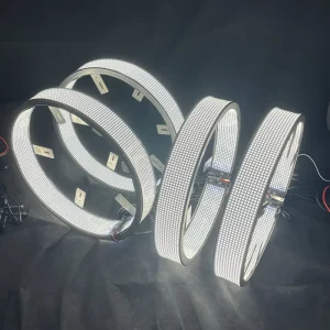 LED Wheel Light 20 Row Wheel Lights 17inch Aluminum IP67 Truck Wheel Lights Car Wheel Light Tuning Lightings Strobe Kit