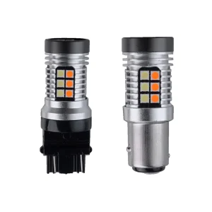 LED White Amber 7443 3157 1157 30SMD 3030 Switchback LED 1157 Dual Color