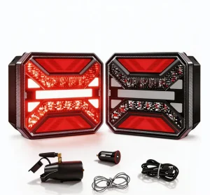 LED Wireless Trailer Tail Lights with High Brightness Magnetic Switch Control Rechargeable IP67 Waterproof