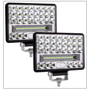LED Work Driving Lamp 6 Inch 144W 12V 24V Large Field View Spotlight Universal Auto Exterior Lighting OE 3030