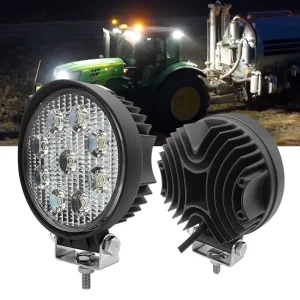 LED Work Light 27W 12-24V DC Waterproof Suitable for Truck Forklift Tractor Off-road Vehicle