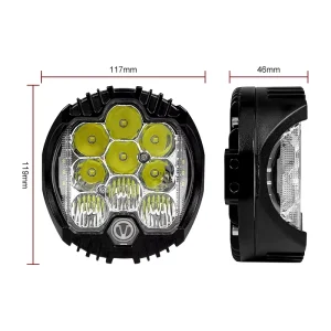 LED Work Light 5000LM IP67 Waterproof 12V 75W 12-Month Warranty for Off Road Driving UTV Pickup