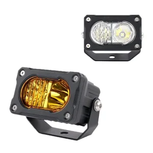 LED Work Light Baja Light 20W Square Waterproof Fog Light with Switch Universal for Motorcycle Bicycle Car Spotlight