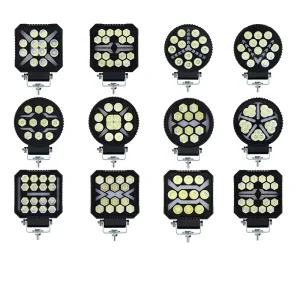 LED Work Light Bar Spot Flood Beam Off Road Driving Lamp IP68 for Forklift Construction Vehicle Truck Jeep