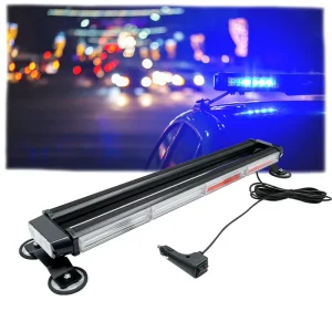 LED Work Light COB LED Car Warning Strobe Flash Lamp Auto Traffic Emergency Advisor Light Bar Quad Faced Magnet Mount 12-80V