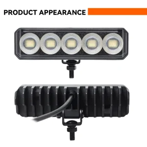 LED Work Lights 45W 6.3 Inch 24V Off-road Driving Lights for Industrial and Mining Vehicle Trailer Excavator